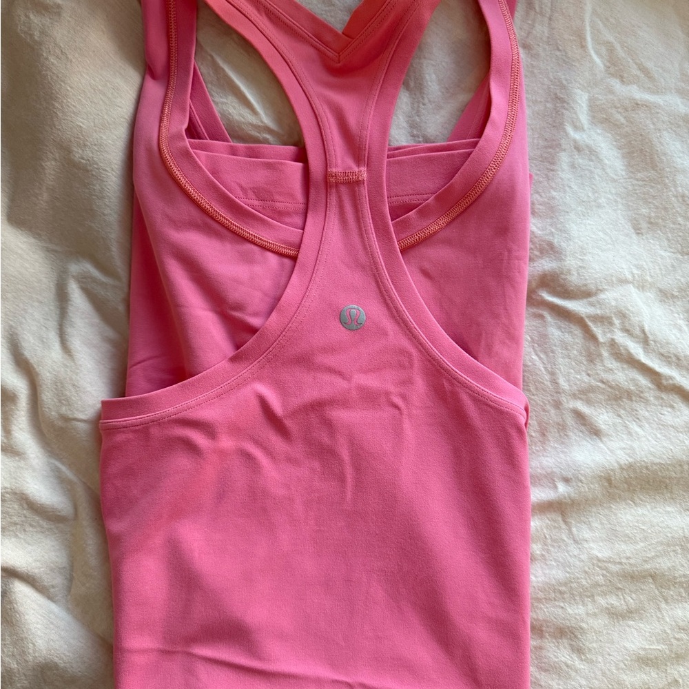 lululemon athletica Pink Tank Top align racer back tank pink coral. Hip length